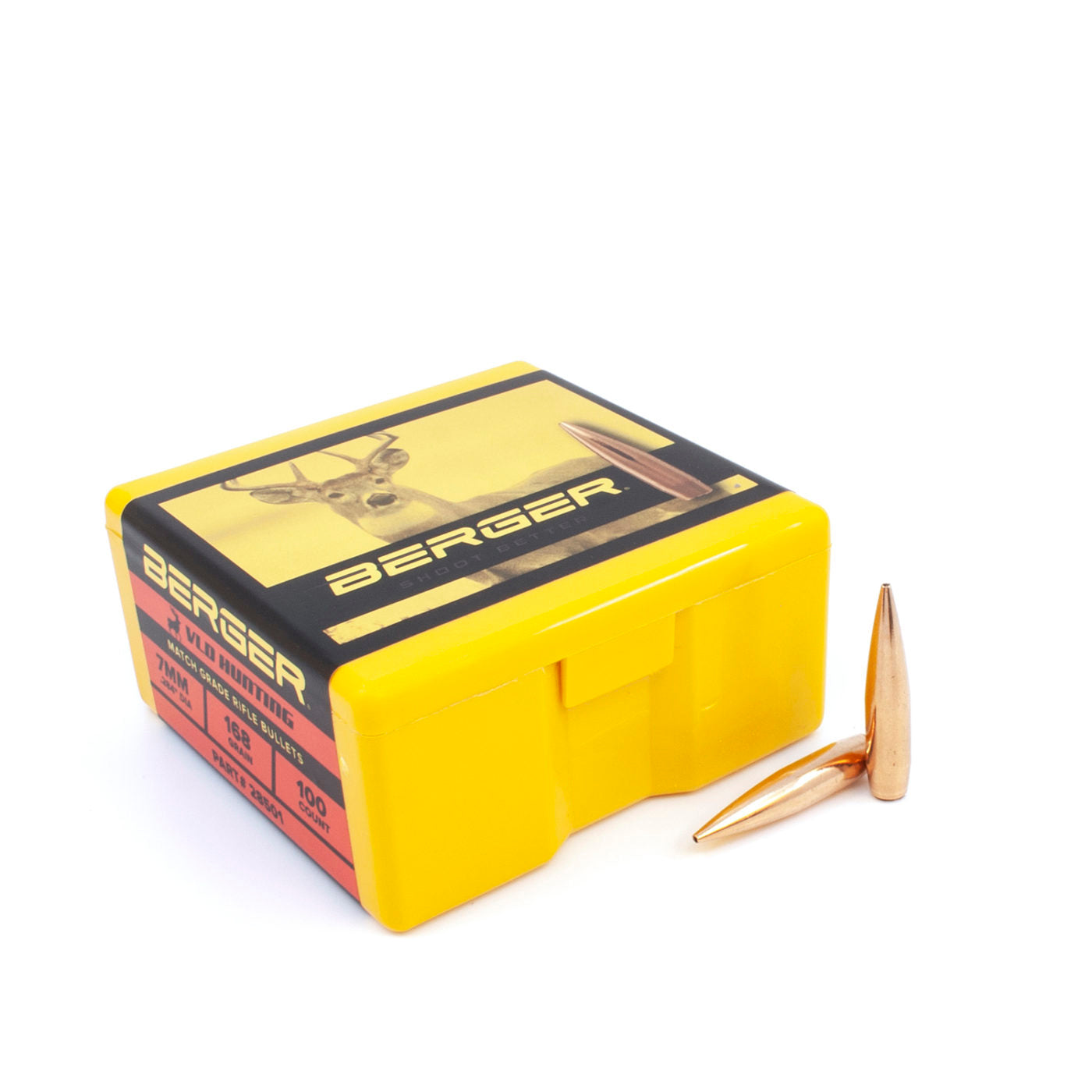 Berger 7mm(.284) 168gr VLD Hunting (100)