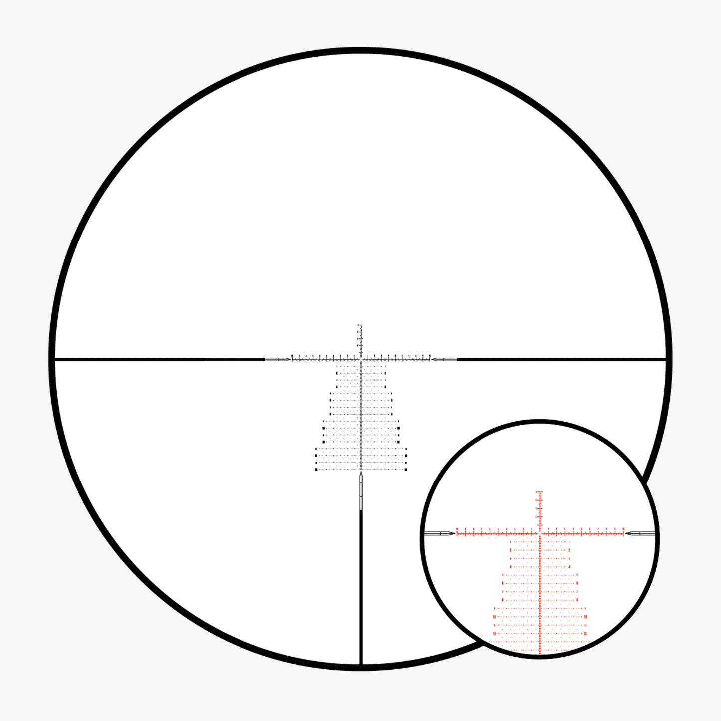 Akra Genesis X 5-25x56 FFP MRAD Reticle