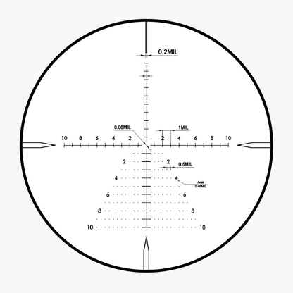 Akra Genesis 3-21x50 FFP MRAD Hunter Reticle
