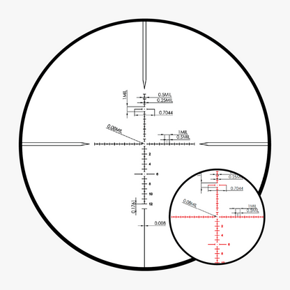 Akra Genesis 4-16x44 FFP MRAD Reticle