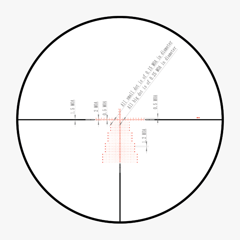Akra Genesis X 5-25x56 FFP MOA Reticle