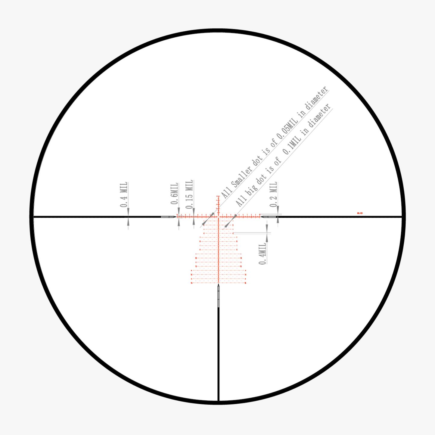Akra Genesis X 5-25x56 FFP MRAD Reticle