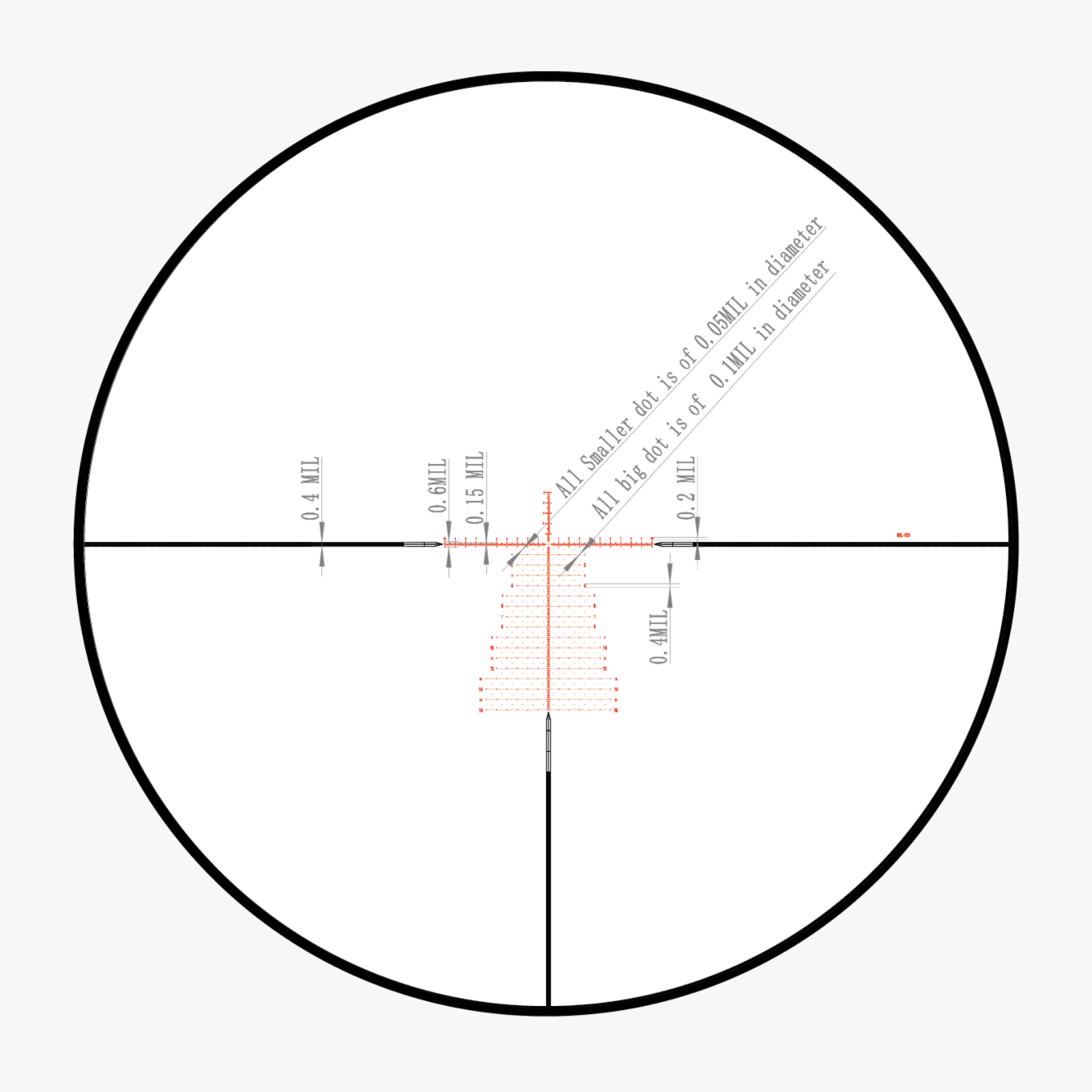 Akra Genesis X 5-25x56 FFP MRAD Reticle