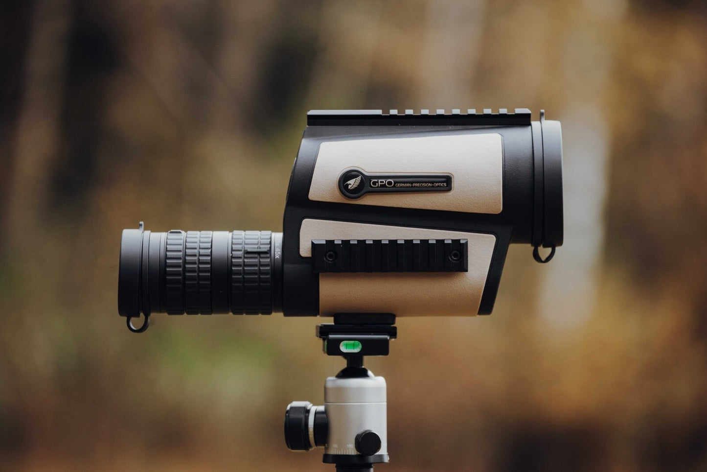 GPO TAC Spotter 15–45x60 FFP Spotting Scope – PLR Reticle